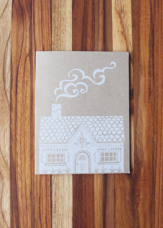 Cozy Gingerbread House Card