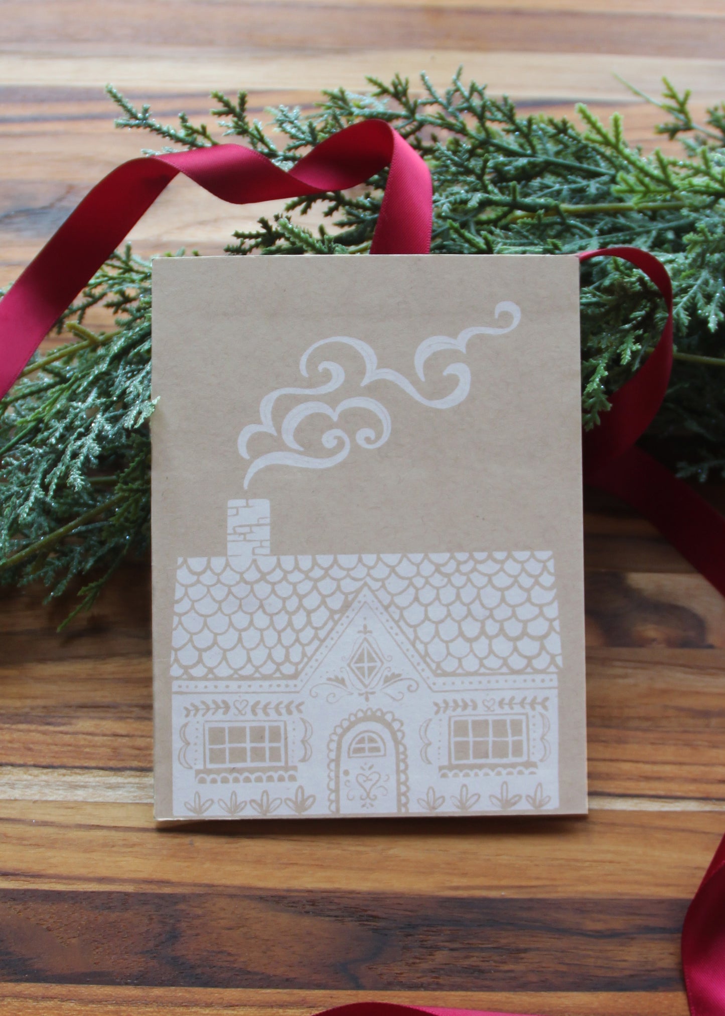 Cozy Gingerbread House Card